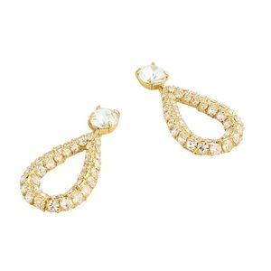 J. Crew Faceted crystal teardrop earrings